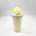 Hot sale Products Wholesale 16oz Reusable Double Wall Custom color Drink Ice Cream Plastic Cup with Lid